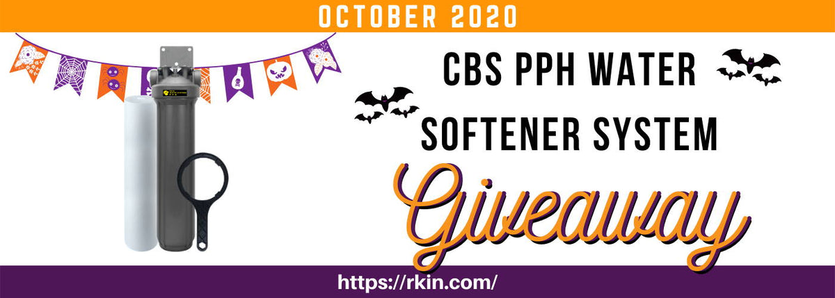 RKIN Salt-Free Water Softener Giveaway for October 2020