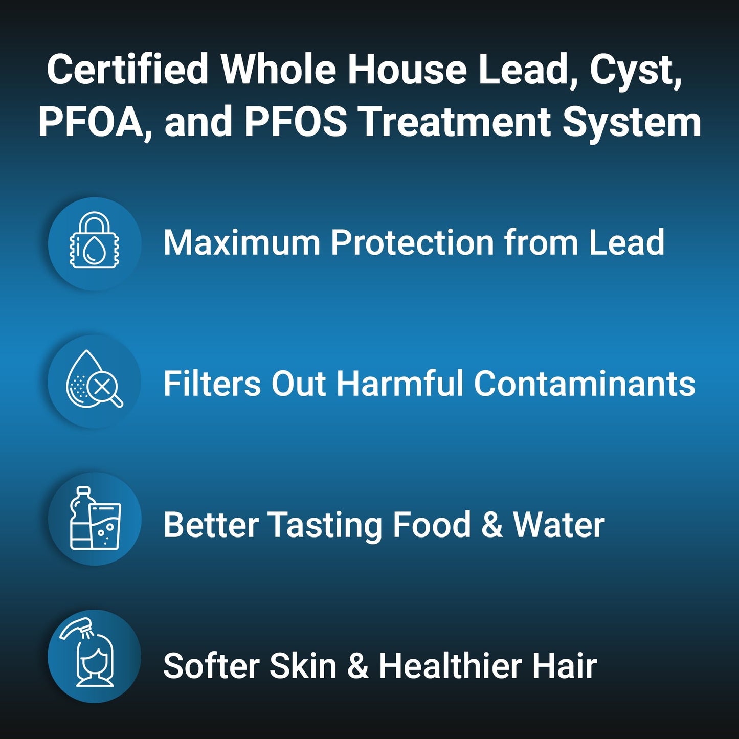 OP1L Certified Whole House Lead, Cyst, PFOA, and PFOS Water Filter System - RKIN