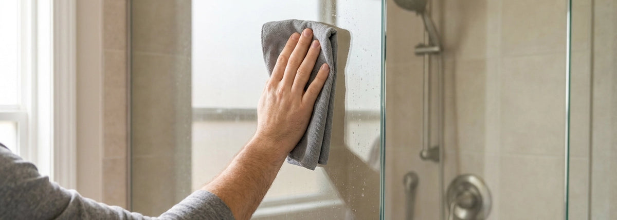 Hard Water Stains on Glass Shower Doors: Filter Guide