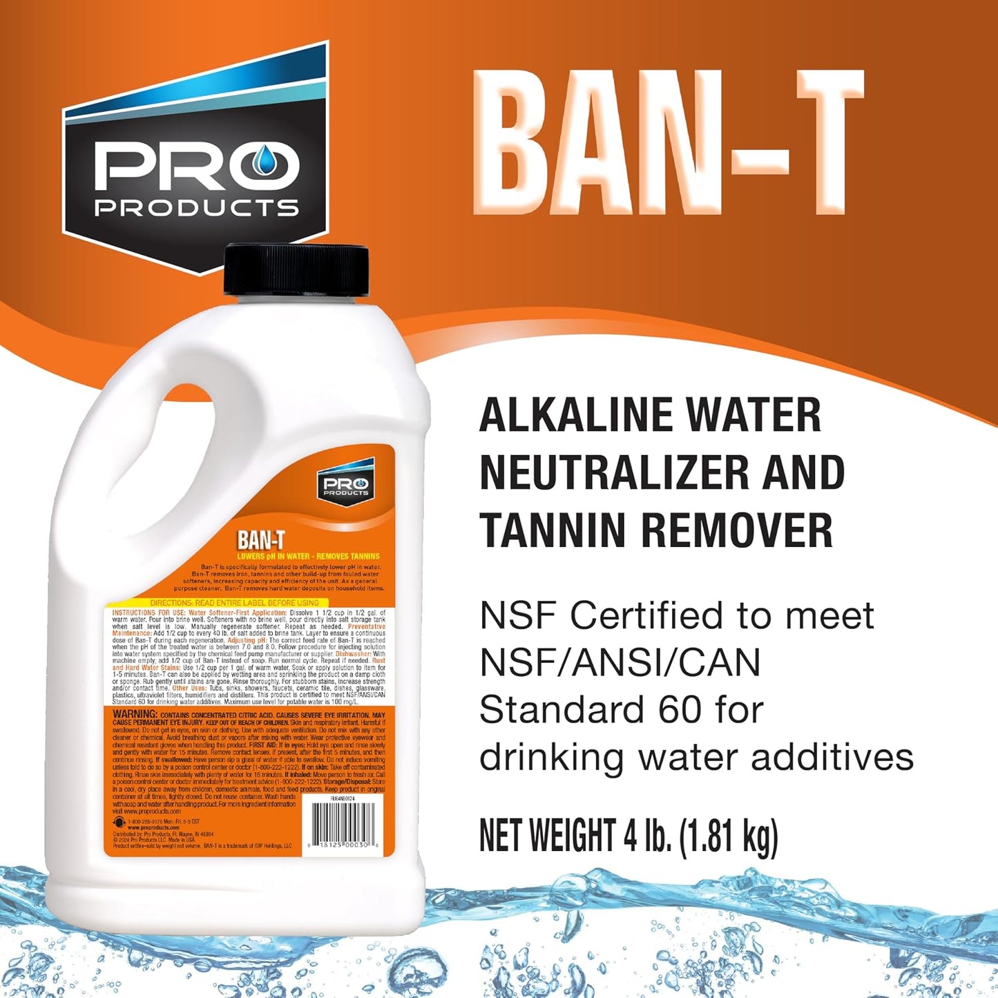 Ban-T Citric Acid Resin Cleaner & ph Adjuster 4lbs