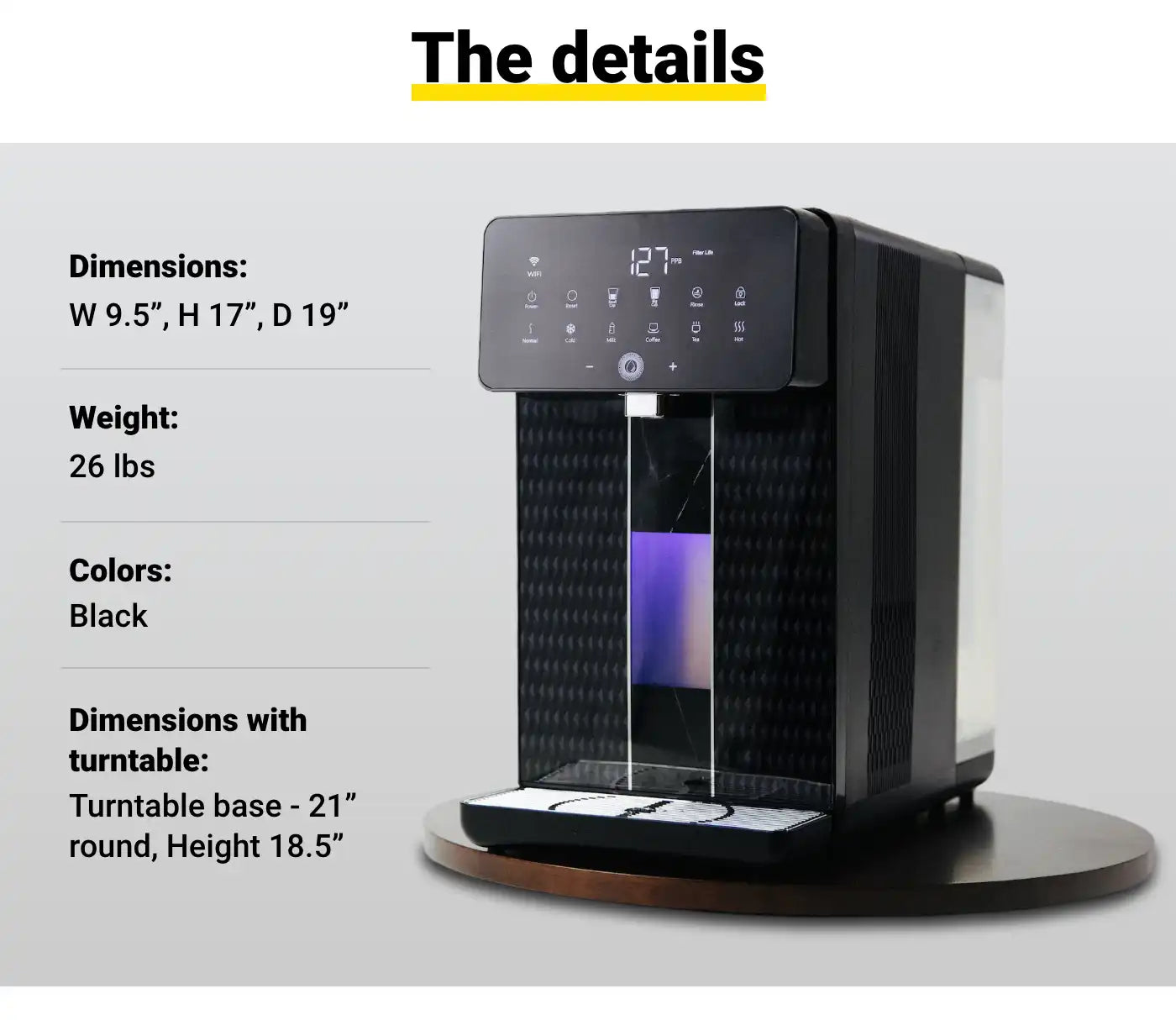 U1-W alkaline water machine details