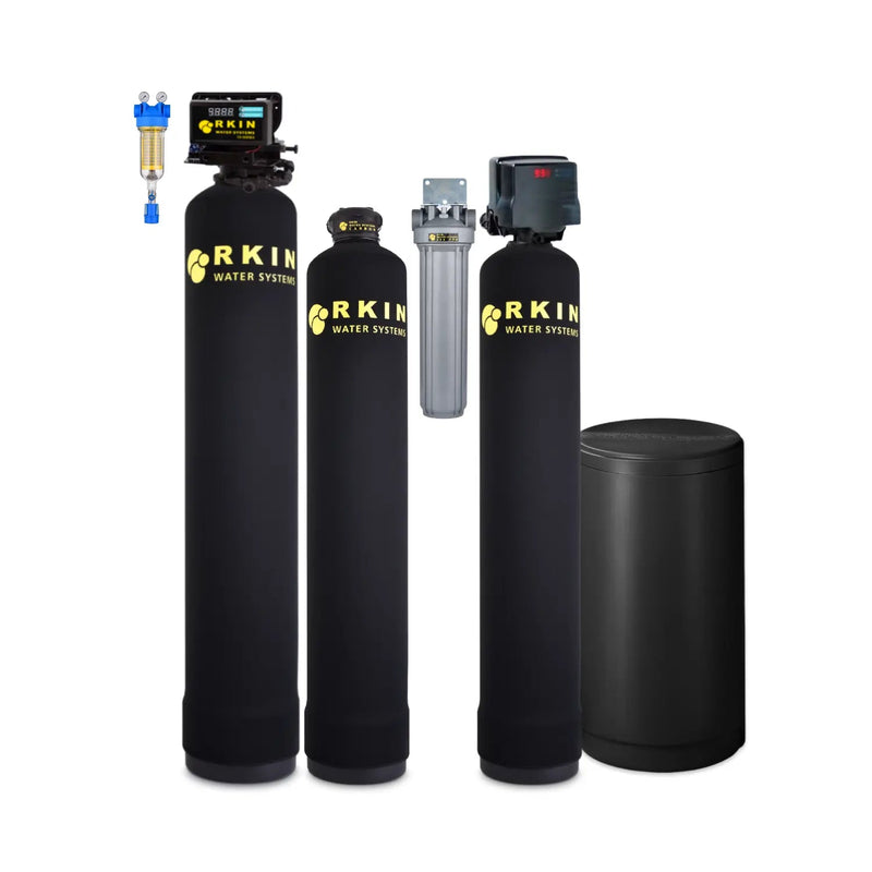Combo Advanced de ablandador de agua y filtro de agua de pozo