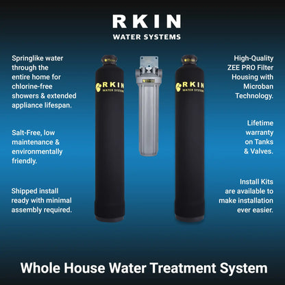 OnliSoft Pro Salt - Free Water Softener and Whole House Carbon Filter System - RKIN