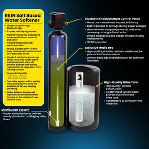 Salt Based Water Softener and Whole House Carbon Filter System - RKIN