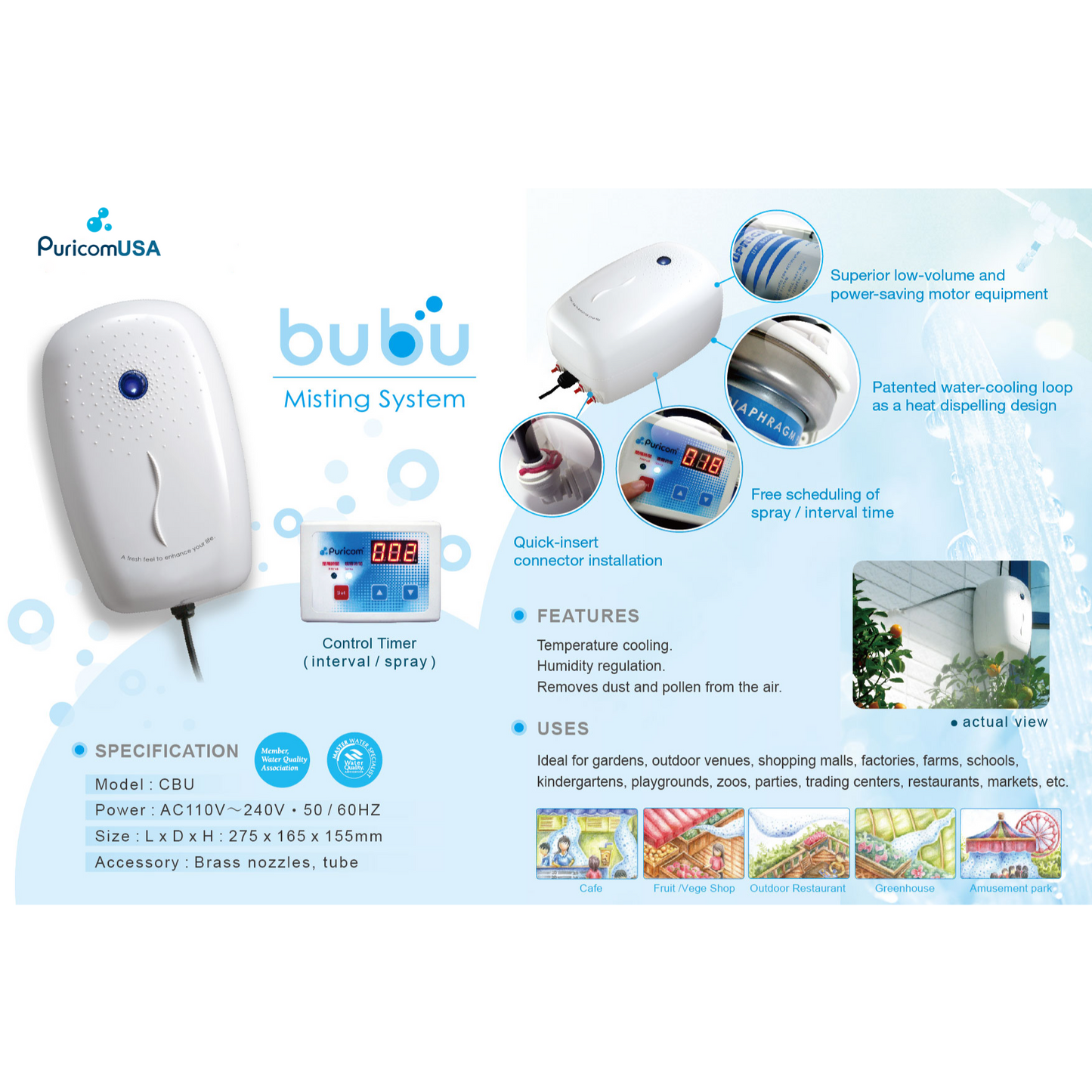 BUBU Smart Misting System - RKIN-Smart Misting System