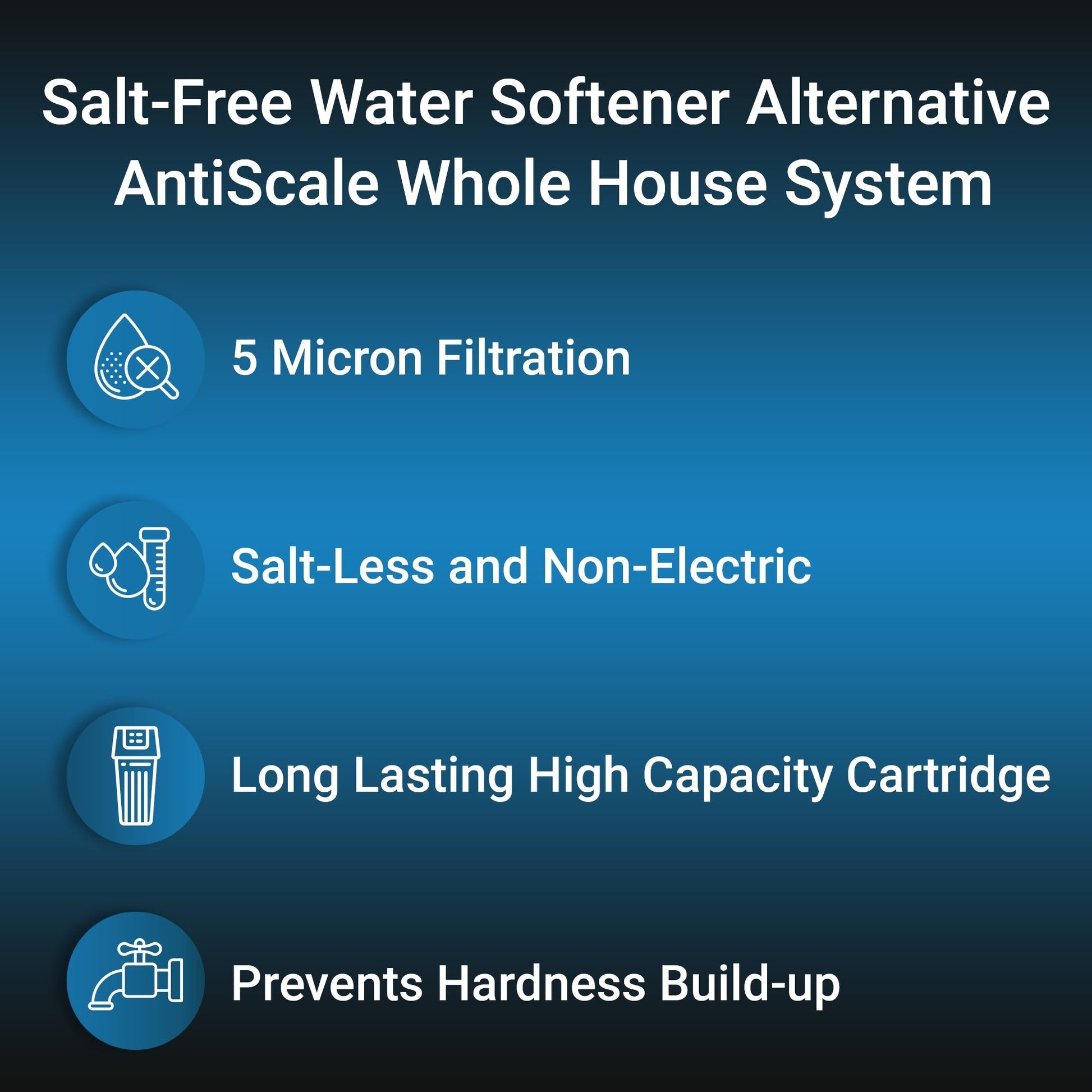 CBS PPH Salt-Free Water Softener AntiScale Whole House System - RKIN