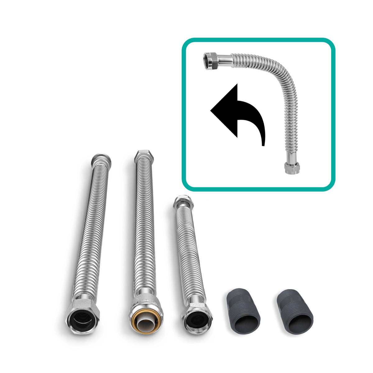 Single Tank Super Flex Installation Kit for Whole House Water Treatment ...